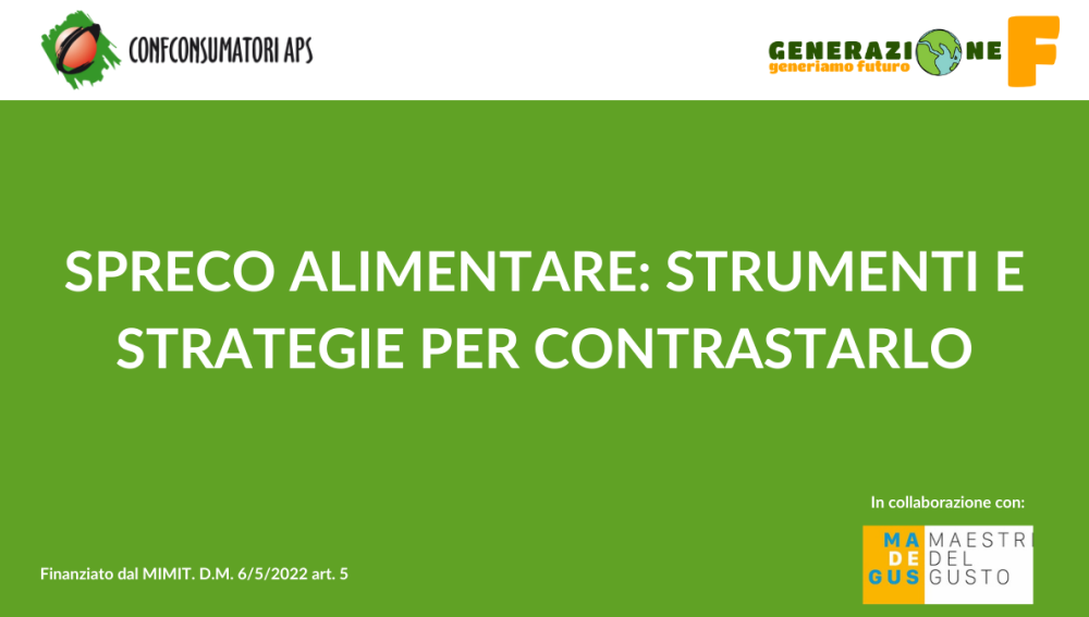 Corso Spreco alimentare